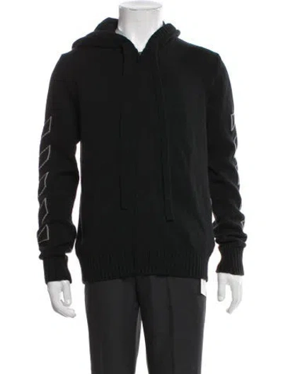 Pre-owned Off-white Graphic Print Jacket In Black