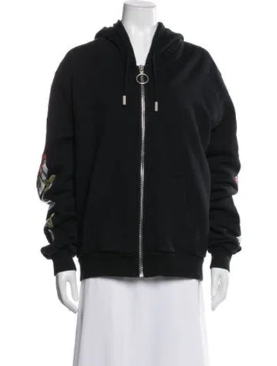 Pre-owned Off-white Graphic Print Jacket In Black