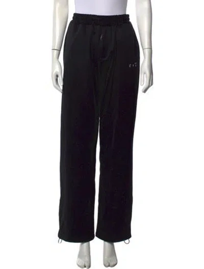 Pre-owned Off-white Graphic Print Lounge Bottoms In Black