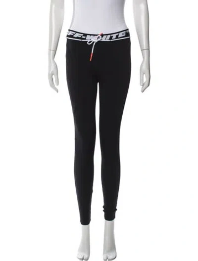 Pre-owned Off-white Graphic Print Sweatpants In Black