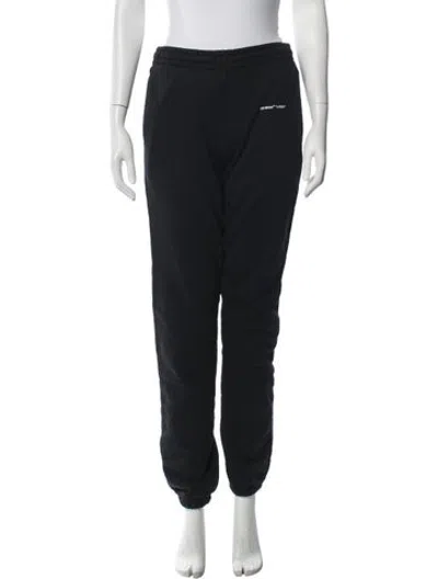 Pre-owned Off-white Graphic Print Sweatpants In Black