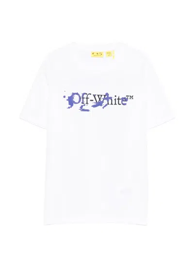 Off-white Kids' Graphic Print T-shirt In White