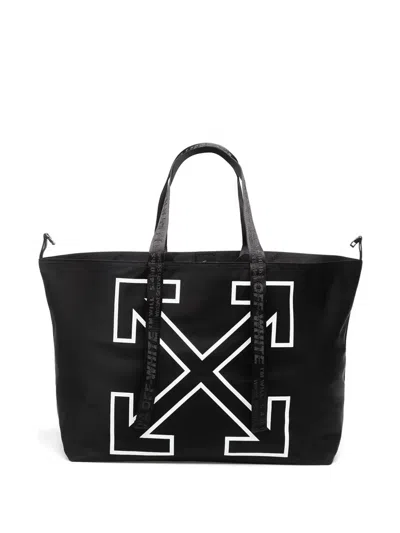 Off-white Graphic Tote In Black