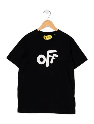 Pre-owned Off-white Kids' Graphic T-shirt In Black/white