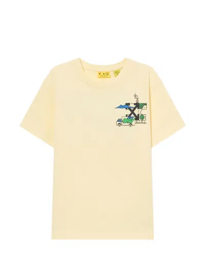 Off-white Kids' Graphic T-shirt In Neutral