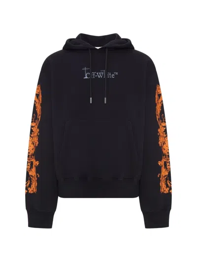 Off-white Urban Nature Graphic Hoodie Long Sleeve In Blue