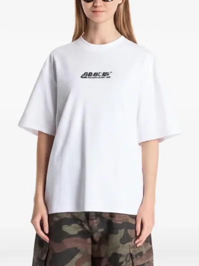 Off-white Graphic-print Short-sleeve T-shirt In White