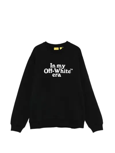 Off-white Kids' Graphic-print Sweatshirt In Black