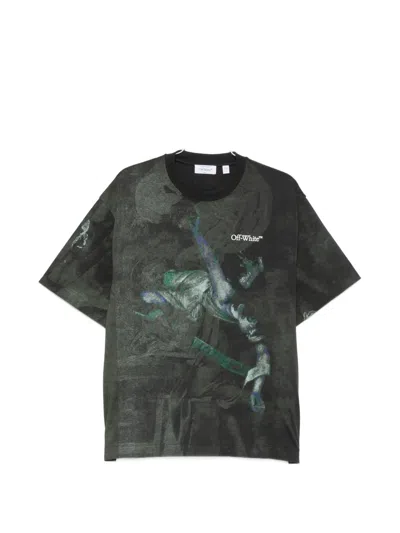 Off-white Graphic-print T-shirt In Black