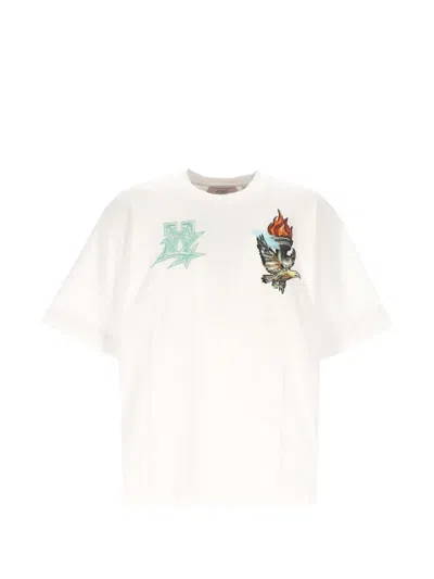 Off-white Kids' Graphic-print T-shirt In White