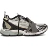 Off-white Gray Polyester Athletic Sneakers In Black