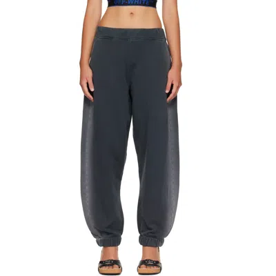 Off-white Gray 'off' Laundry Balloon Sweatpants In Discharged Dark Slat