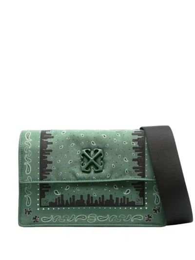 Off-white Green Jitney 1.4 Small Messenger Bag