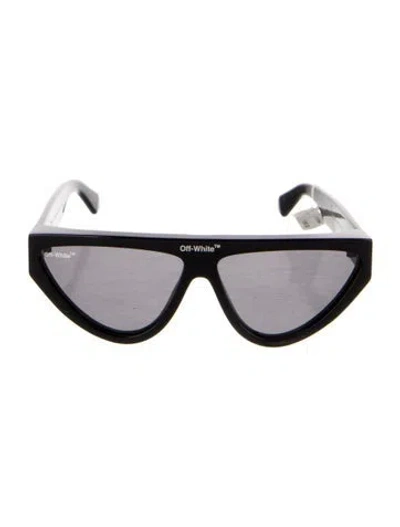 Pre-owned Off-white Gustav Cat-eye Cat-eye Sunglasses In Black