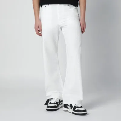 Off-white Half Arrow Canv Slim Relax Pa In Animal Print