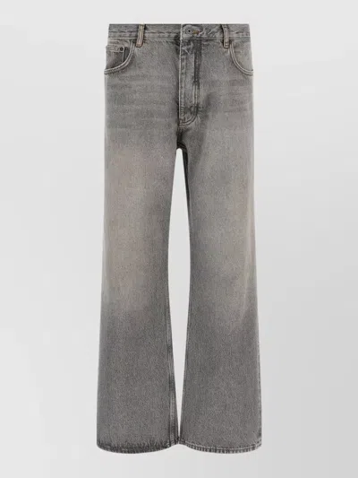 Off-white Half Arrow Diag Slim Denim Jeans In Gray