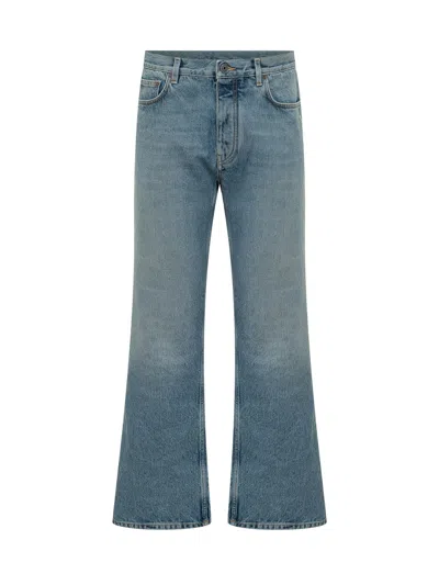Off-white Half Arrow Slim Fit Jeans In Blue