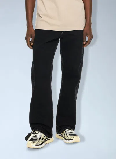 Off-white Half Arrow Slim Relaxed Jeans In Black