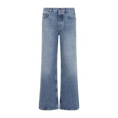 Off-white Off White Half Arrow Motif Jeans In Blue
