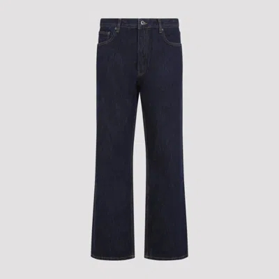 Off-white Half Arrow Slim-relax Jeans For Men In Blue