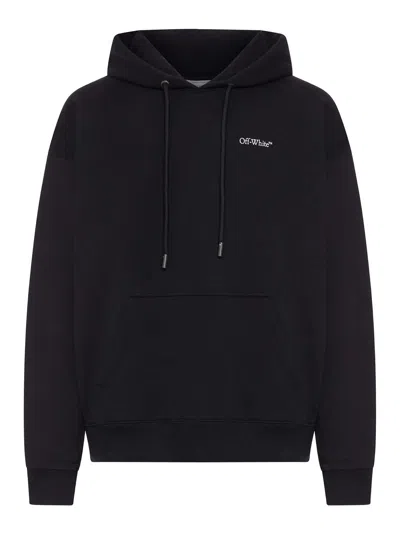 Off-white Half Arrows Skate Hoodie In Black