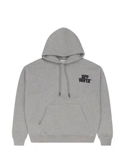 Off-white Hand Arrow Hoodie In Gray
