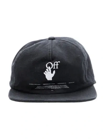 Pre-owned Off-white Hands Off Baseball Logo Hat In Black