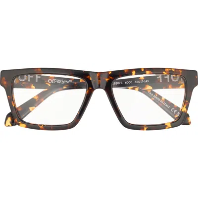 Off-white Havana 55mm Optical Glasses In Brown