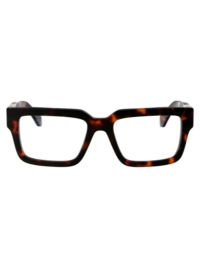 Off-white Havana Acetate Glasses In Gray