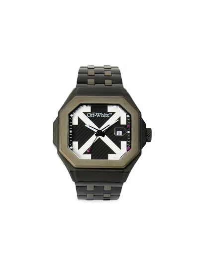 Off-white Heavy Duty Watch In Two Tone Black & Gun