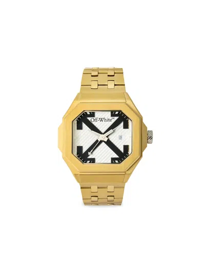 Off-white Heavy Duty Watch In Two Tone Gold & Silver