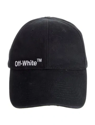 Pre-owned Off-white Helvet Industrial Baseball Cap In Black