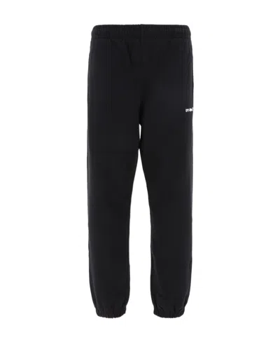 Off-white Helvetica-print Track Pants In Black