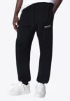 Off-white Helvetica-print Track Pants In Black