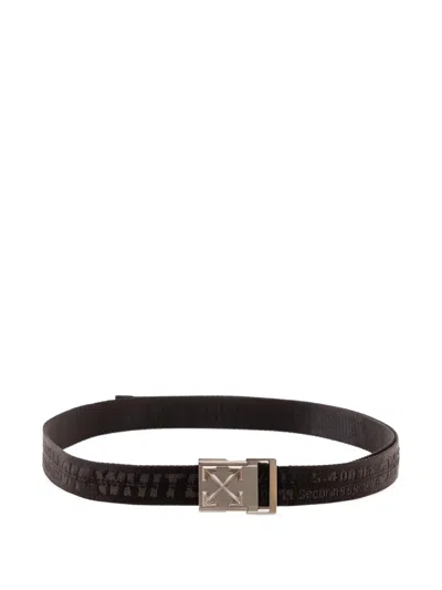 Off-white Kids' Heritage Arrows Belt In Black