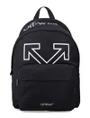 Off-white Heritage Mini Backpack With Front Pocket And Logo Print In Black
