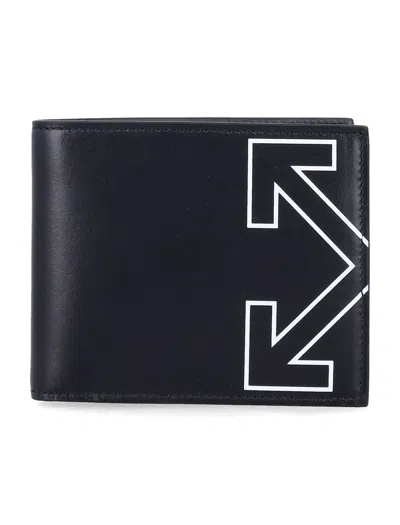 Off-white Heritage Bifold Leather Wallet In Black
