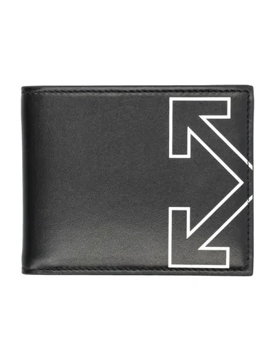 Off-white Heritage Bifold Leather Wallet In Black