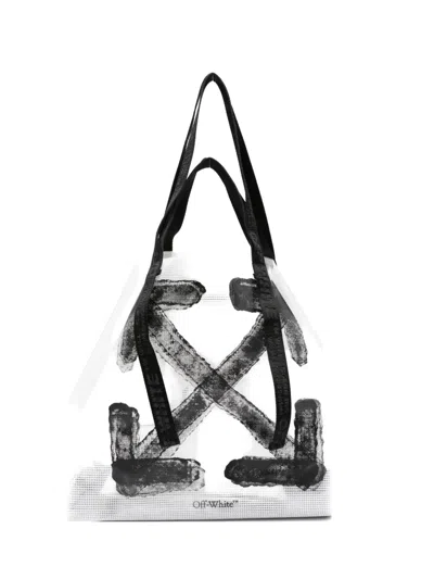Off-white Heritage Day Off Arrows Ripstop Tote Bag In White