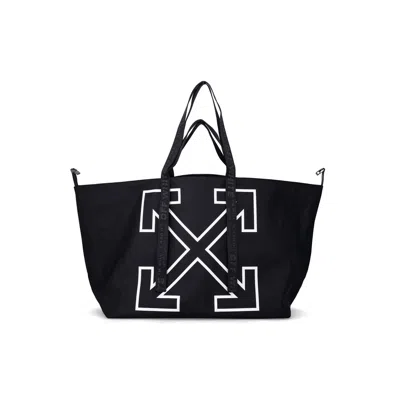 Off-white Heritage Day Off Tote Bag In Black