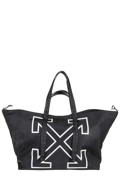 Off-white Heritage Day Off Tote In Black