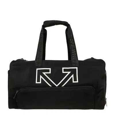 Off-white Heritage Logo Gym Tote Bag In Black