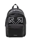 Off-white Heritage Mini Backpack With Front Pocket And Logo Print In Black