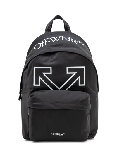OFF-WHITE OFF-WHITE HERITAGE MINI BACKPACK WITH FRONT POCKET AND LOGO PRINT
