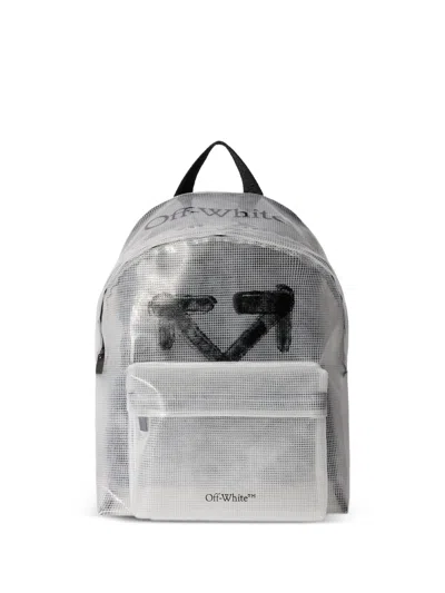 OFF-WHITE OFF-WHITE "HERITAGE" TRANSPARENT RIPSTOP BACKPACK