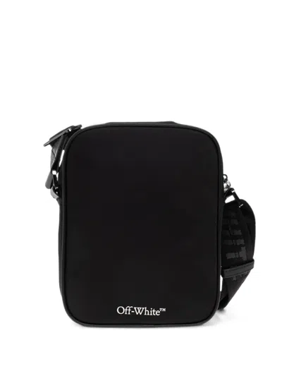 Off-white Heritage Vertical Messenger Bag In Black