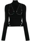 Off-white Off White Mockneck With Studs In Black