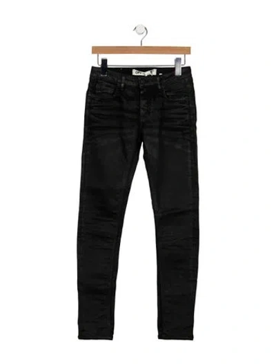 Pre-owned Off-white High-rise Skinny Leg Jeans In Black