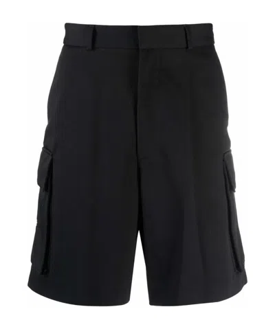 Off-white High-waisted Cargo Shorts In Black