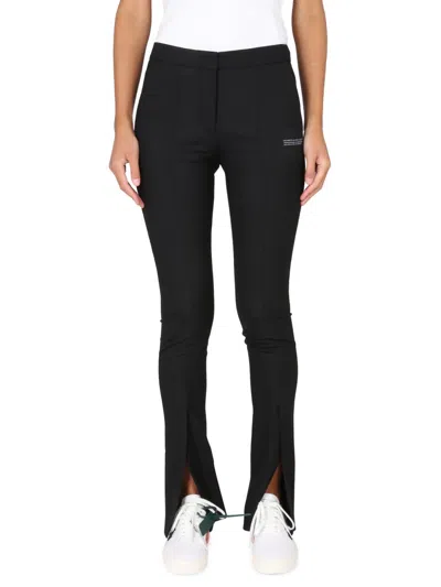 Off-white High-waisted Tailored Trousers In Black